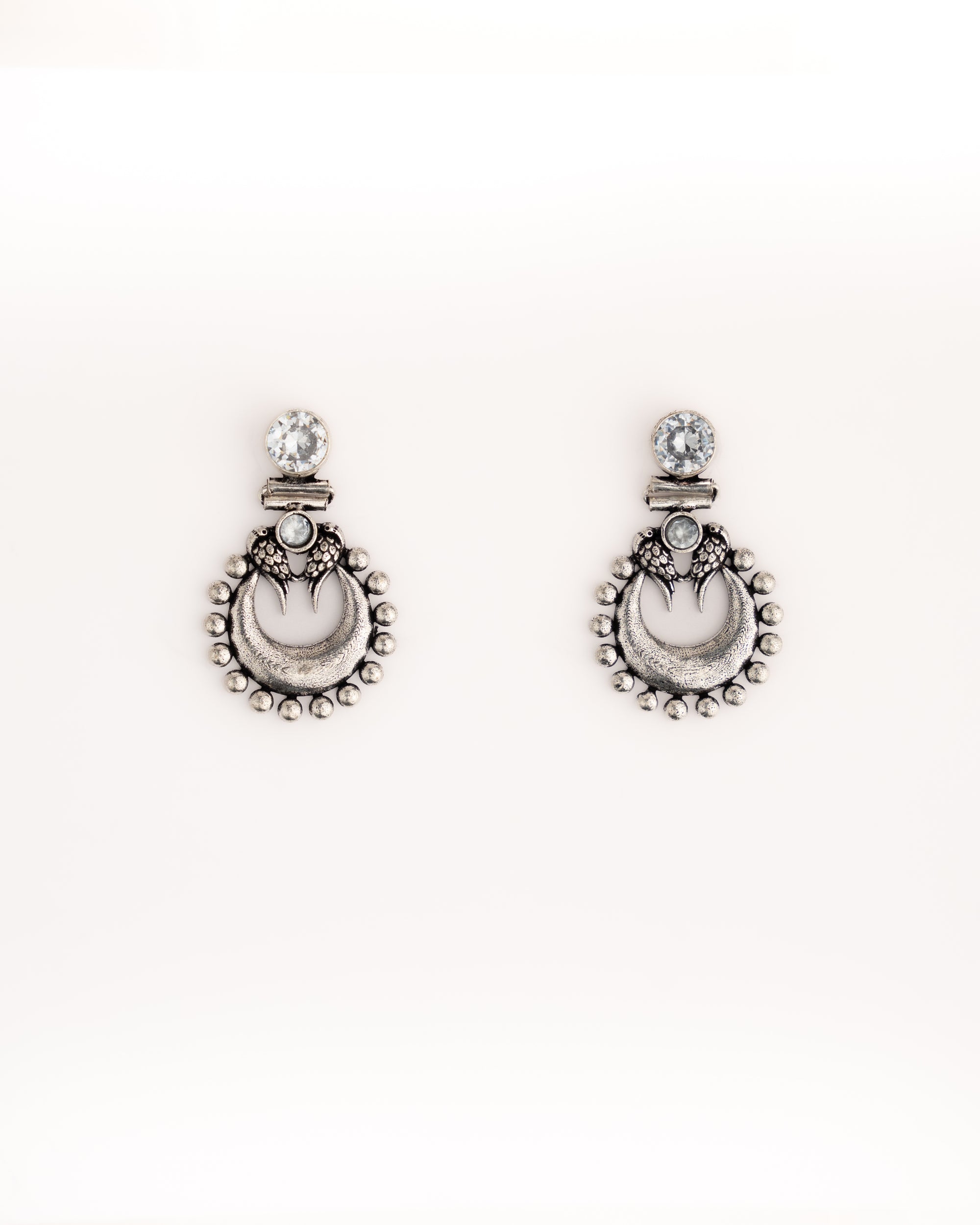 Antique Moon Drop Earrings