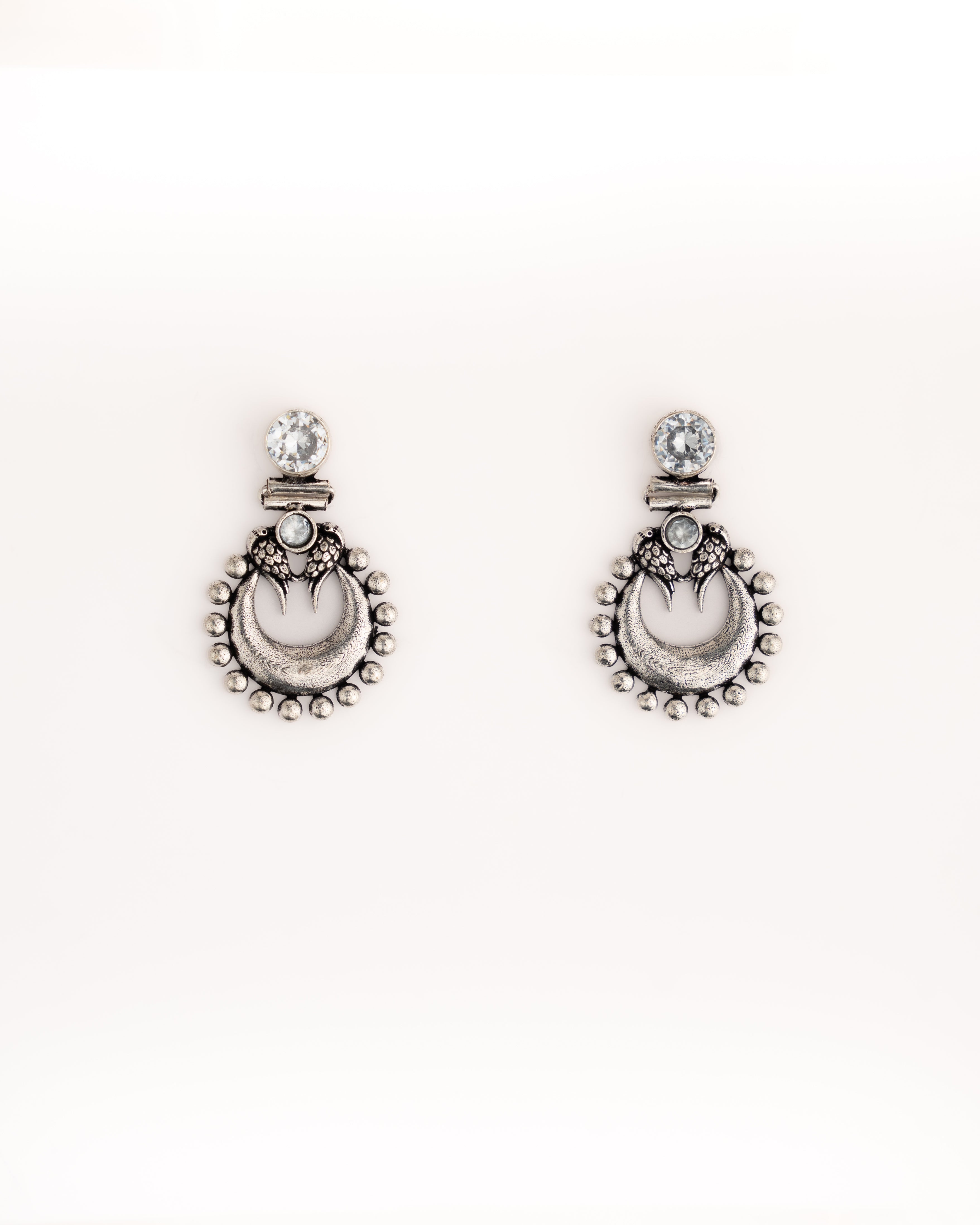 Antique Moon Drop Earrings