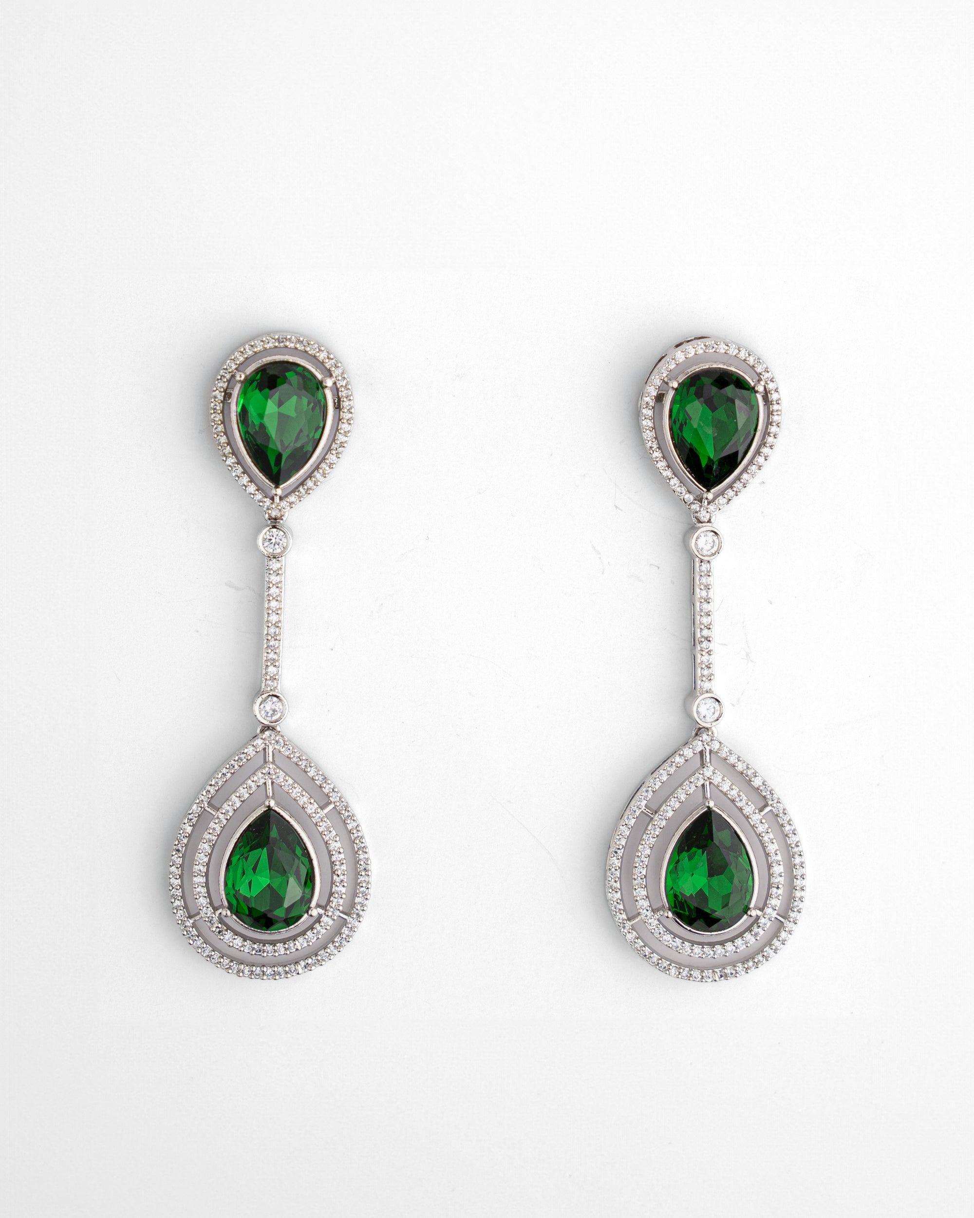 Emerald Radiance Drop Earrings