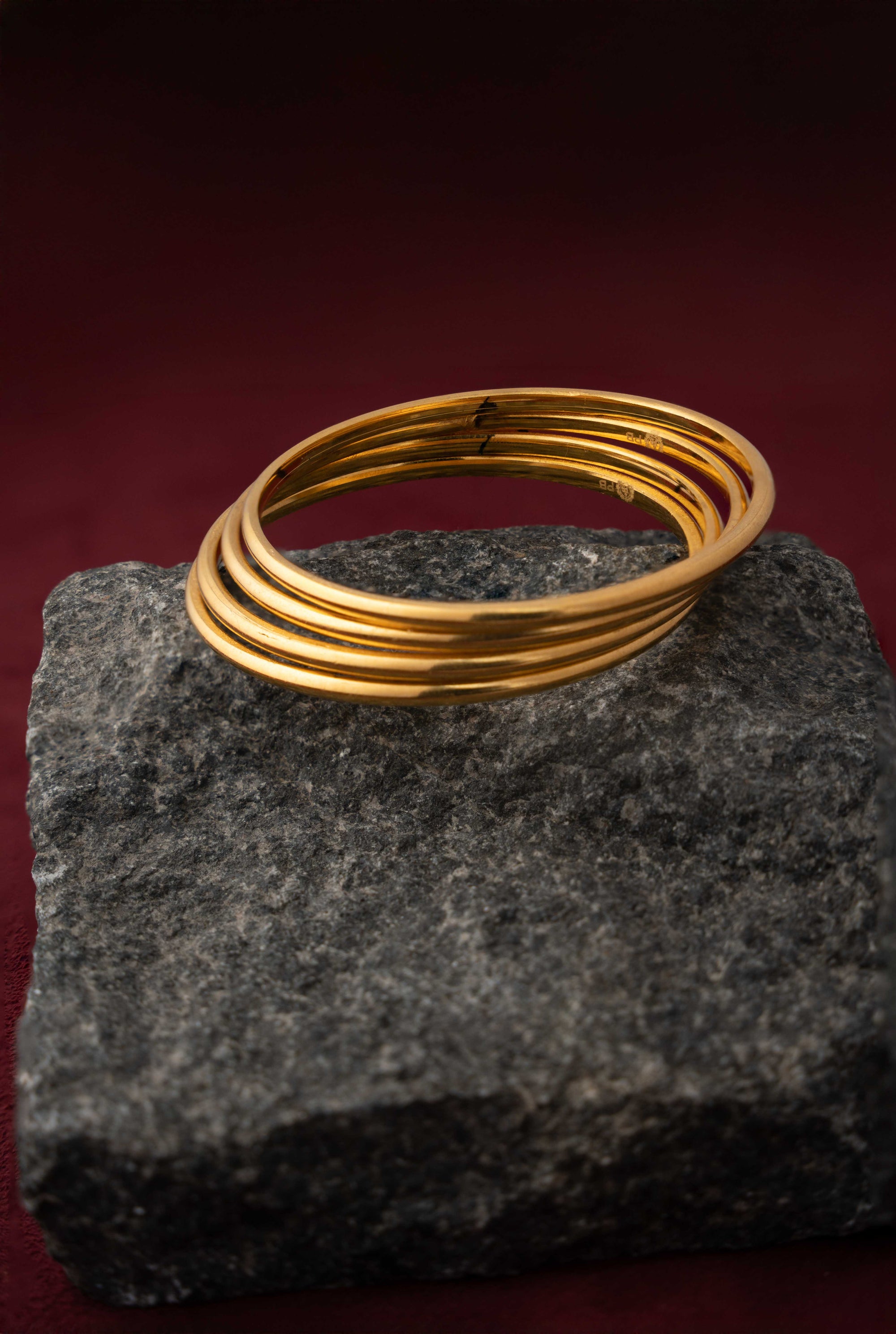 Classic Sleek Gold Bangles
