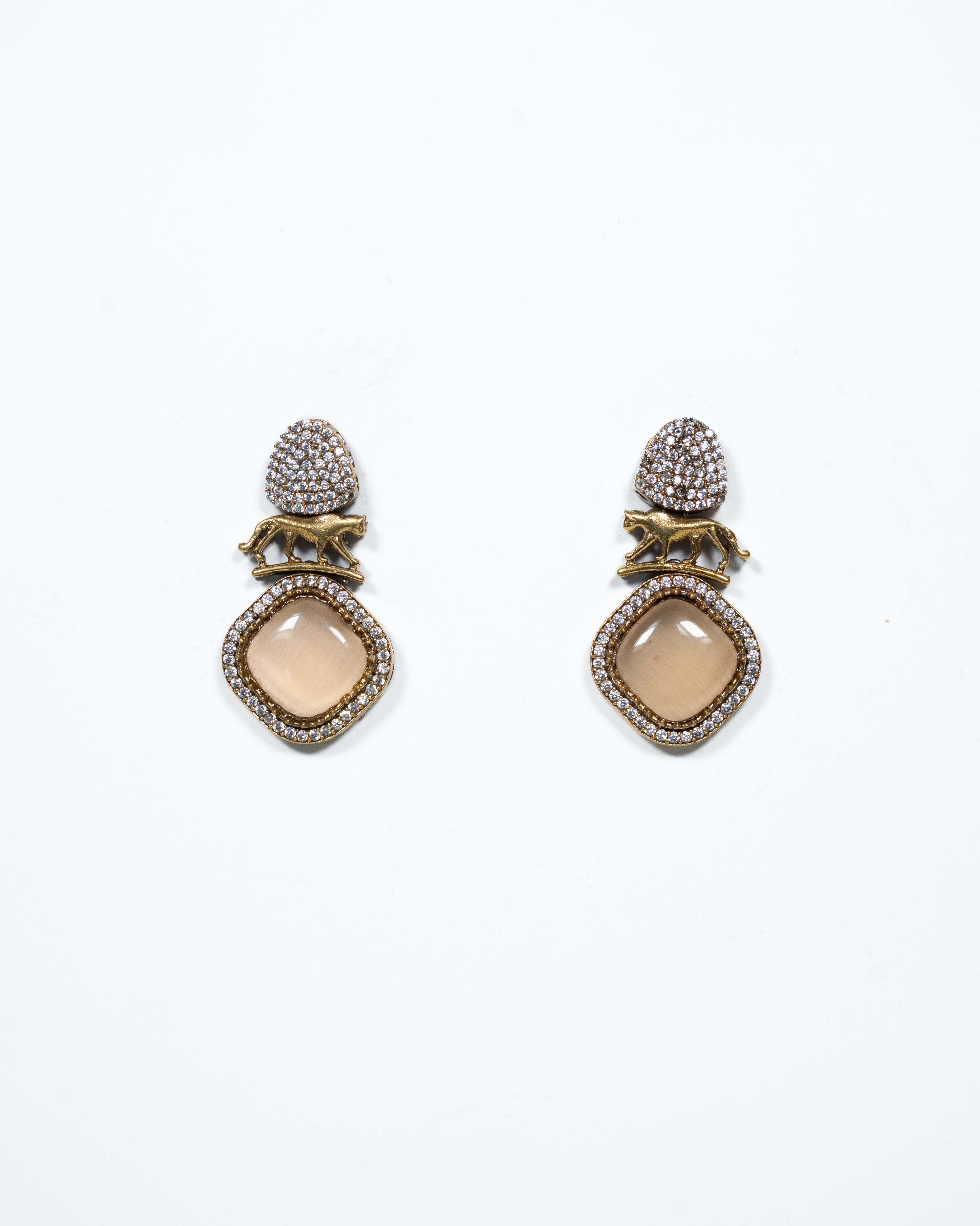 Opel Blue Tiger earrings