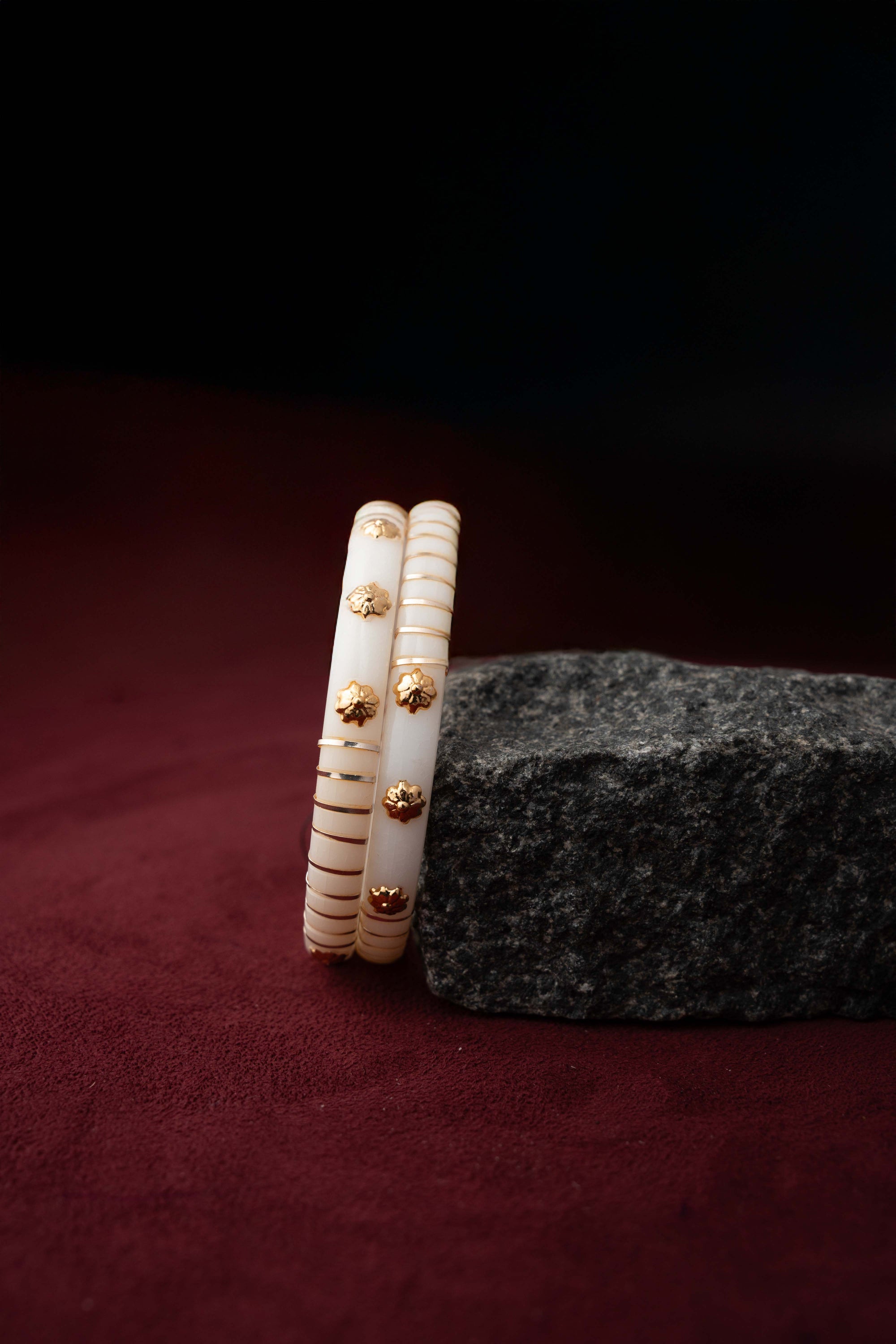 Ivory Kada Bangles