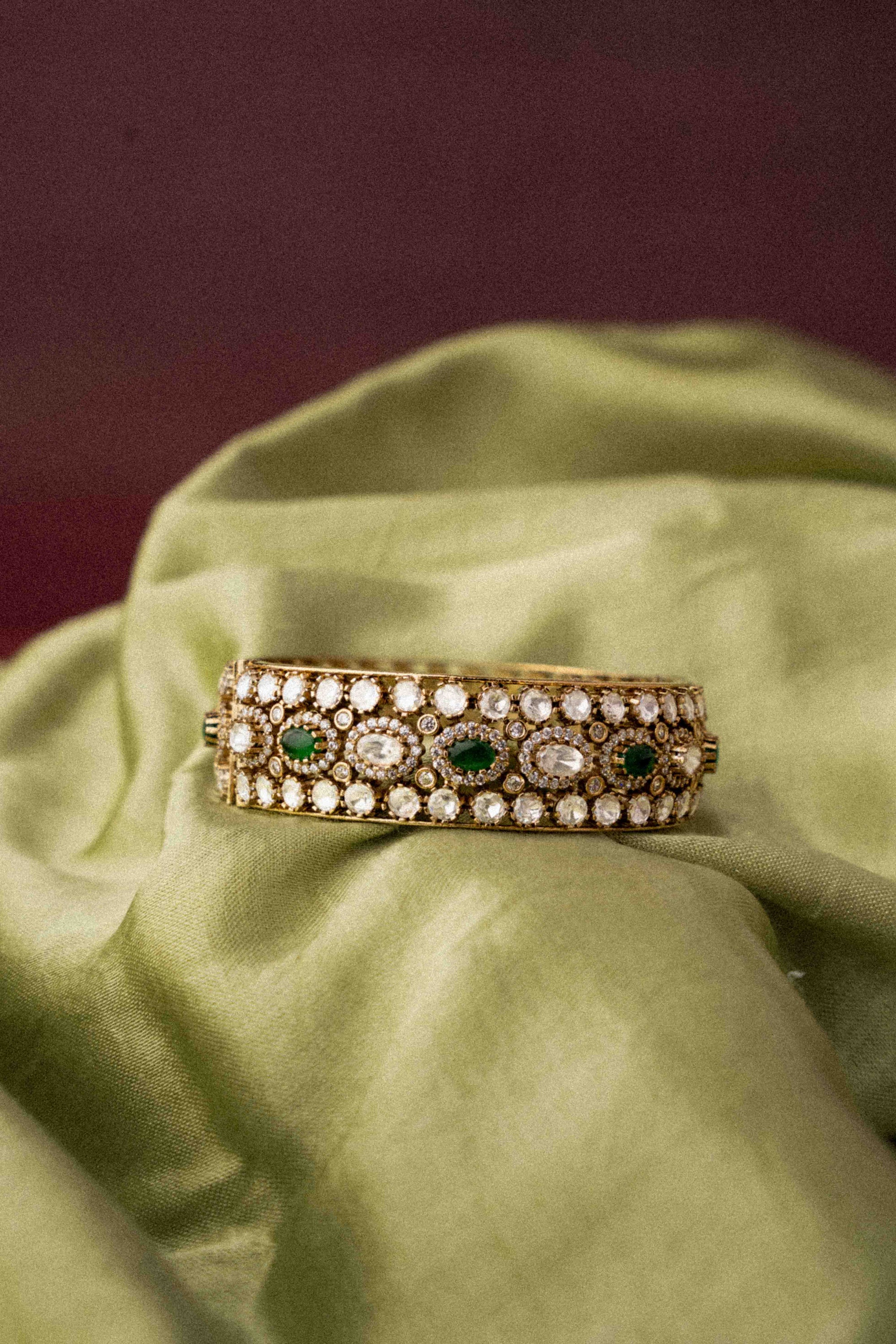Emerald Luxe Bangle