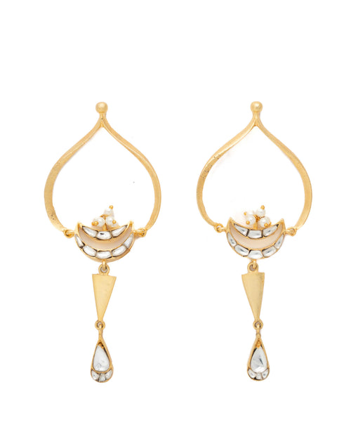 Amrit Paisley Kundan Drops