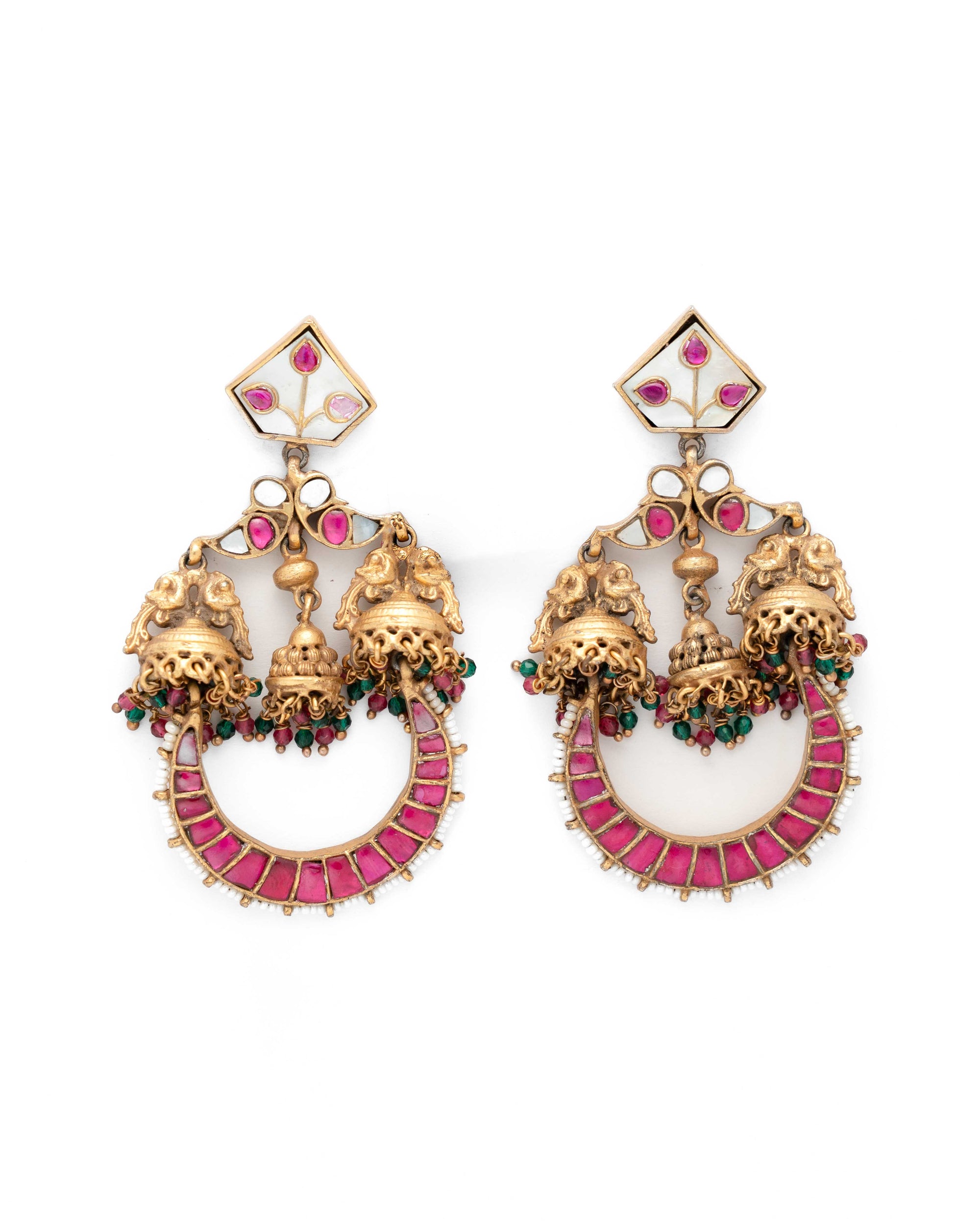 Rani Chandbali Heritage Earrings